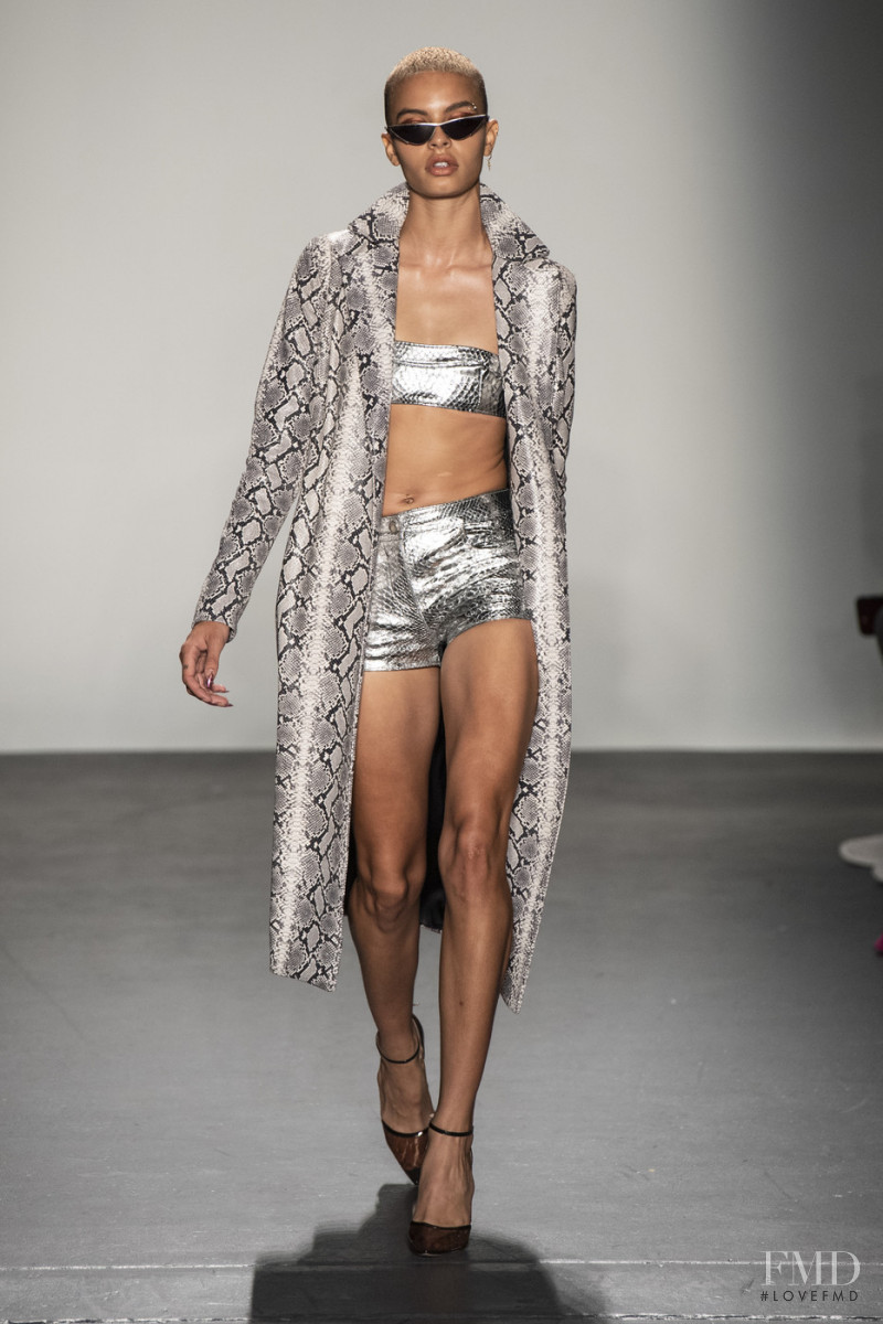 India Graham featured in  the Laquan Smith fashion show for Spring/Summer 2020