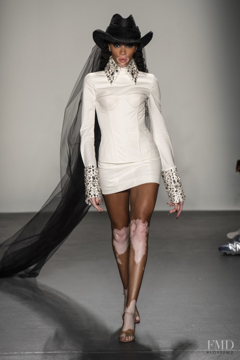 Winnie Chantelle Harlow featured in  the Laquan Smith fashion show for Spring/Summer 2020