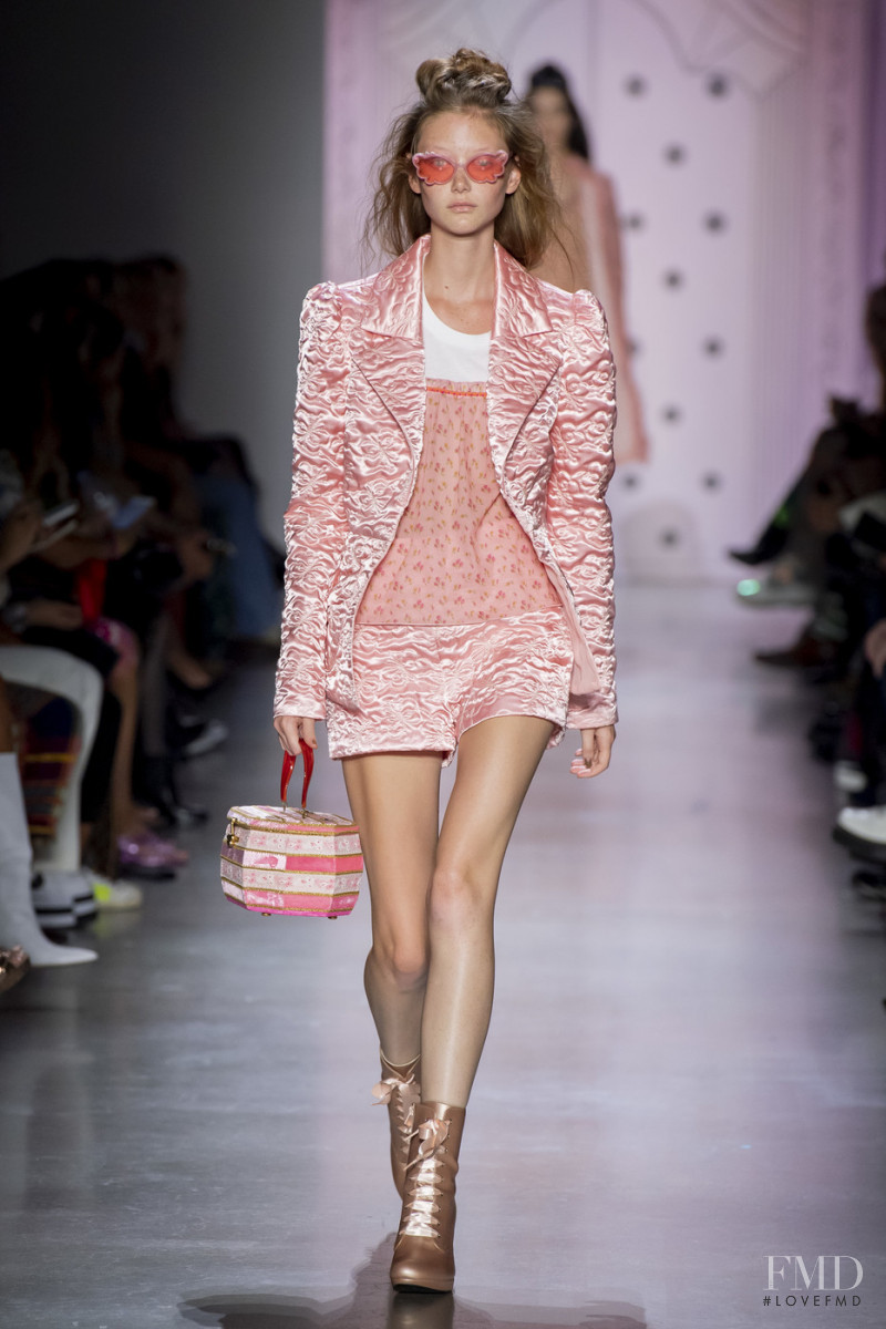 Sara Grace Wallerstedt featured in  the Anna Sui fashion show for Spring/Summer 2020