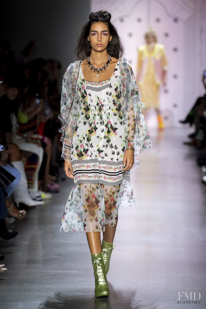 Nora Attal featured in  the Anna Sui fashion show for Spring/Summer 2020