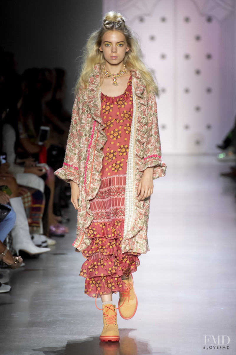 Mariana Zaragoza featured in  the Anna Sui fashion show for Spring/Summer 2020