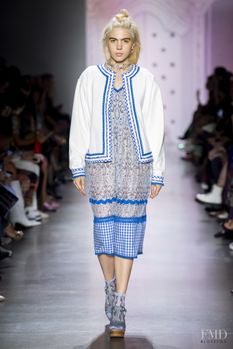 Julia Cumming featured in  the Anna Sui fashion show for Spring/Summer 2020