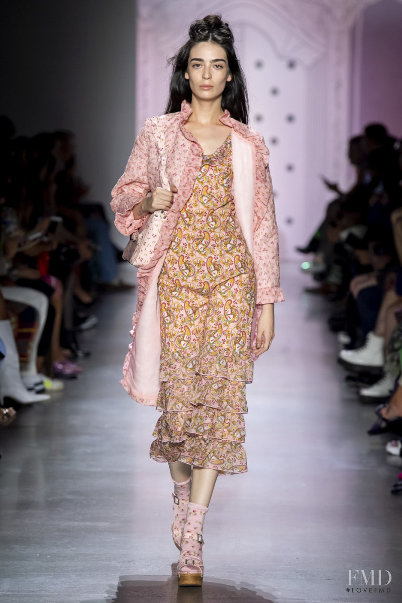 Cristina Piccone featured in  the Anna Sui fashion show for Spring/Summer 2020