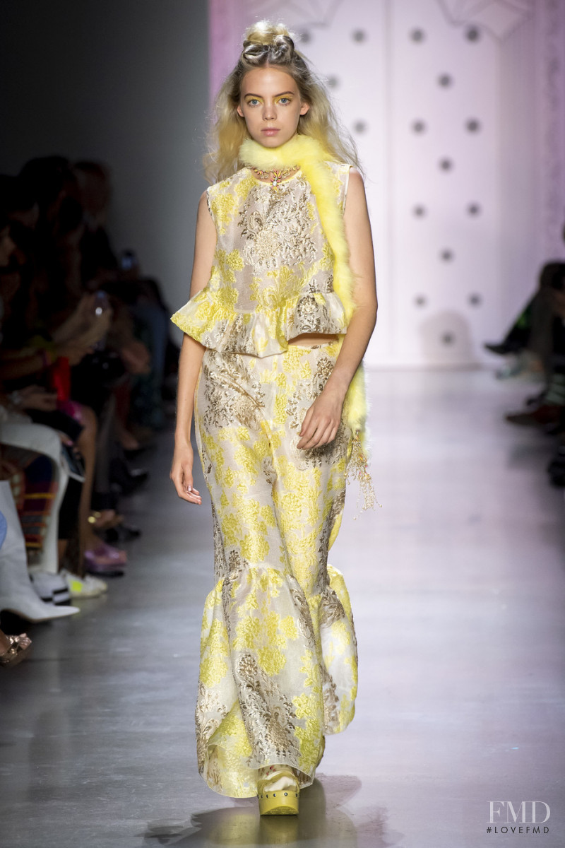 Mariana Zaragoza featured in  the Anna Sui fashion show for Spring/Summer 2020