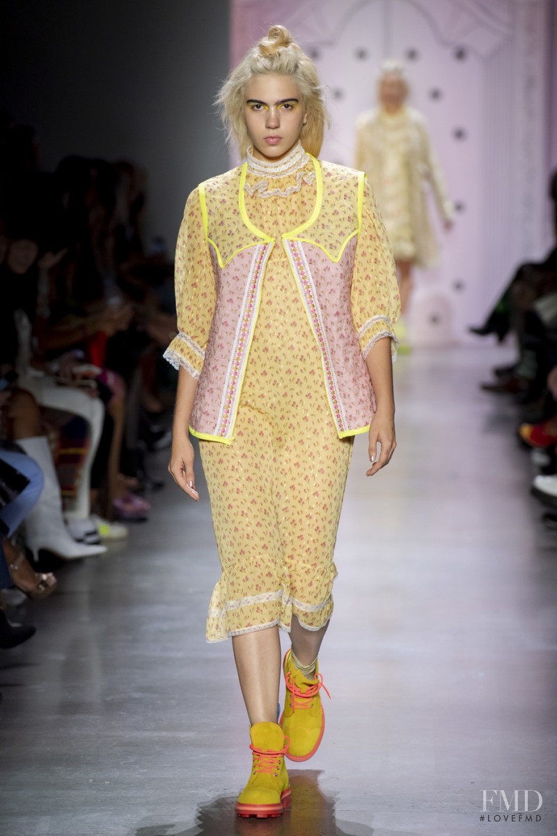 Julia Cumming featured in  the Anna Sui fashion show for Spring/Summer 2020