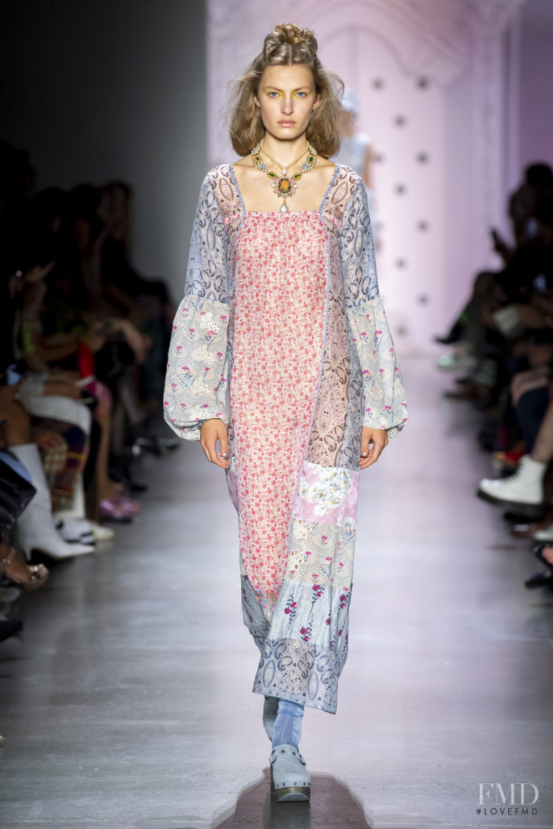 Felice Noordhoff featured in  the Anna Sui fashion show for Spring/Summer 2020