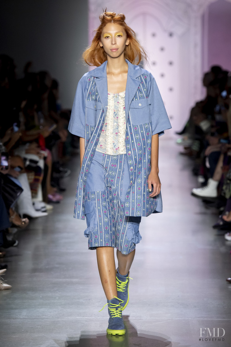 Issa Lish featured in  the Anna Sui fashion show for Spring/Summer 2020