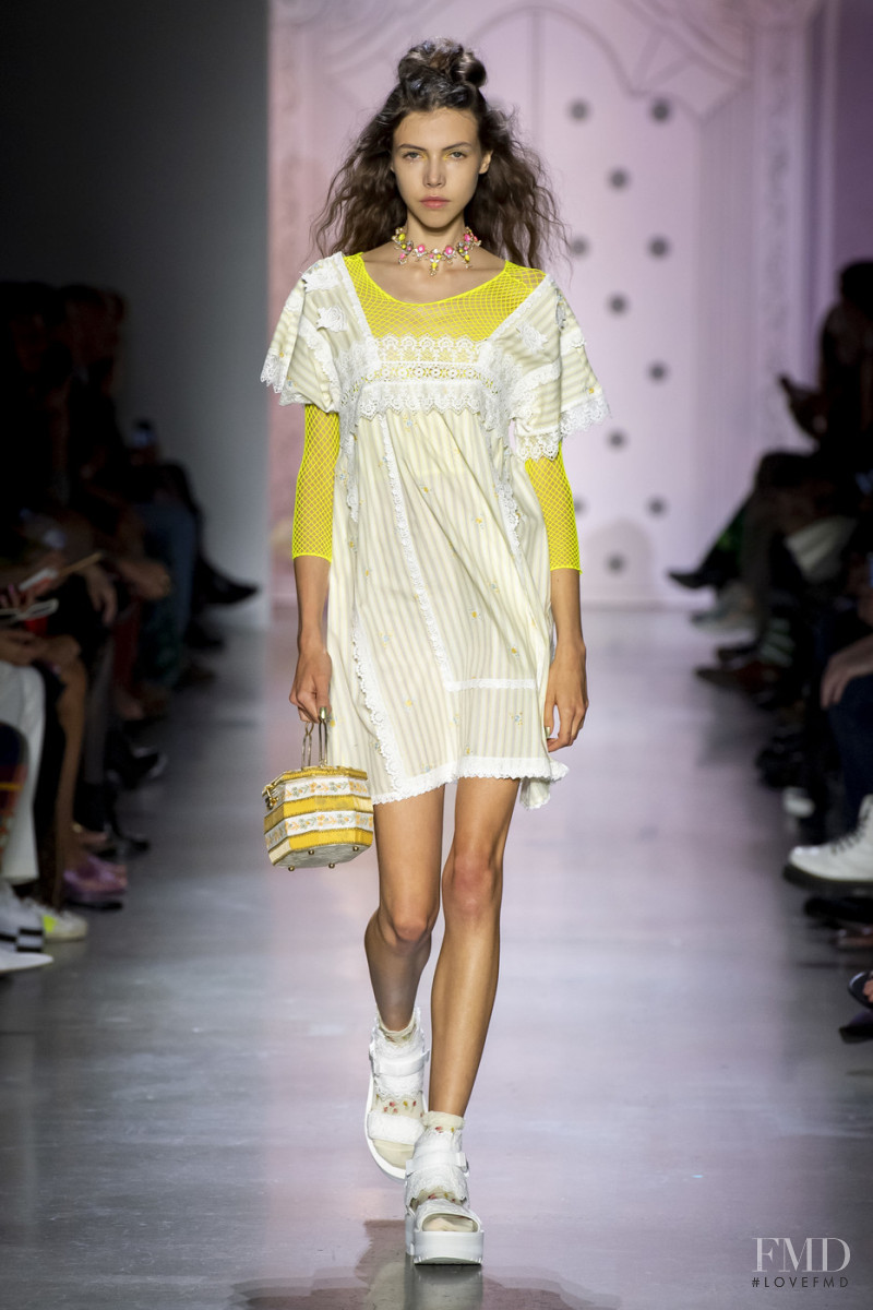 Lea Julian featured in  the Anna Sui fashion show for Spring/Summer 2020