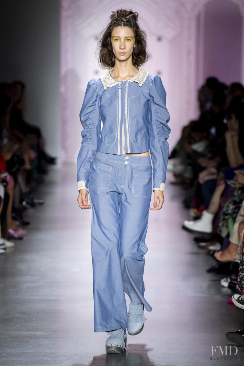 Sasha Knysh featured in  the Anna Sui fashion show for Spring/Summer 2020
