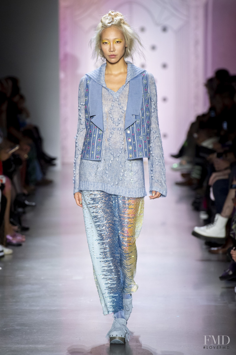 Soo Joo Park featured in  the Anna Sui fashion show for Spring/Summer 2020