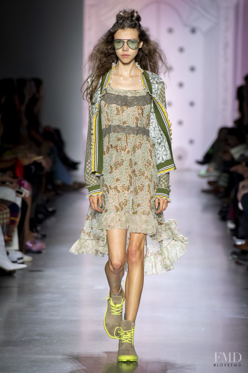 Lea Julian featured in  the Anna Sui fashion show for Spring/Summer 2020