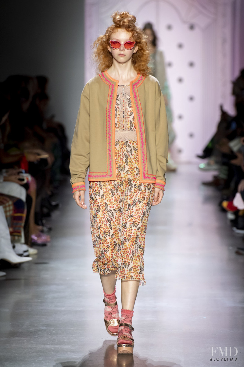 Lily Nova featured in  the Anna Sui fashion show for Spring/Summer 2020
