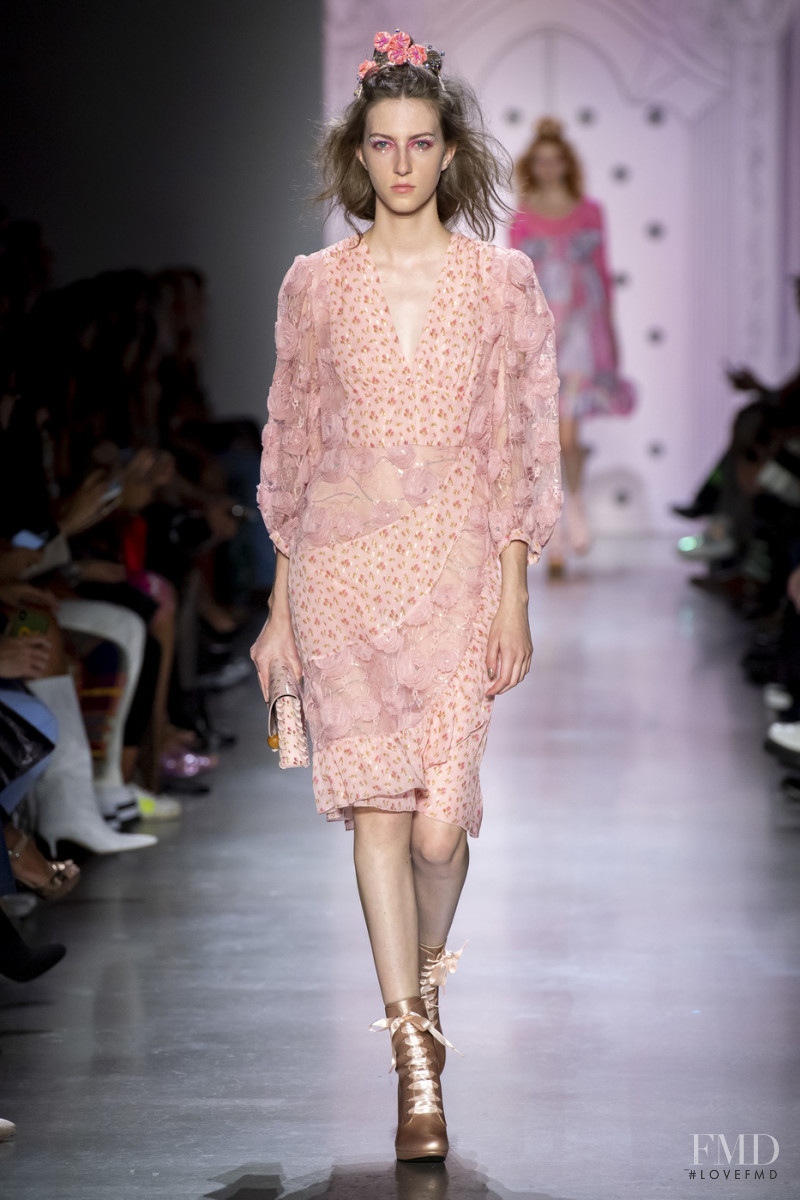 Evelyn Nagy featured in  the Anna Sui fashion show for Spring/Summer 2020