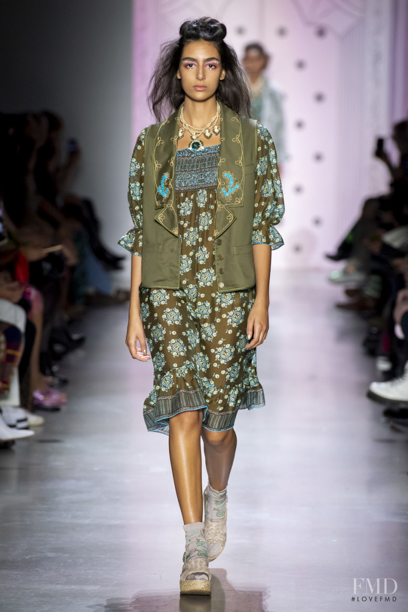 Nora Attal featured in  the Anna Sui fashion show for Spring/Summer 2020