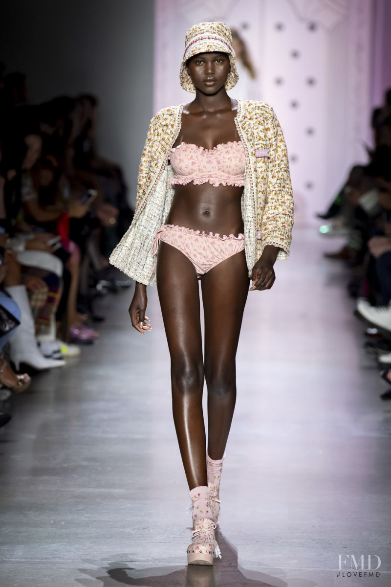 Adut Akech Bior featured in  the Anna Sui fashion show for Spring/Summer 2020