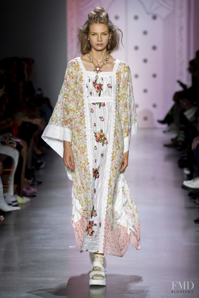 Deirdre Firinne featured in  the Anna Sui fashion show for Spring/Summer 2020