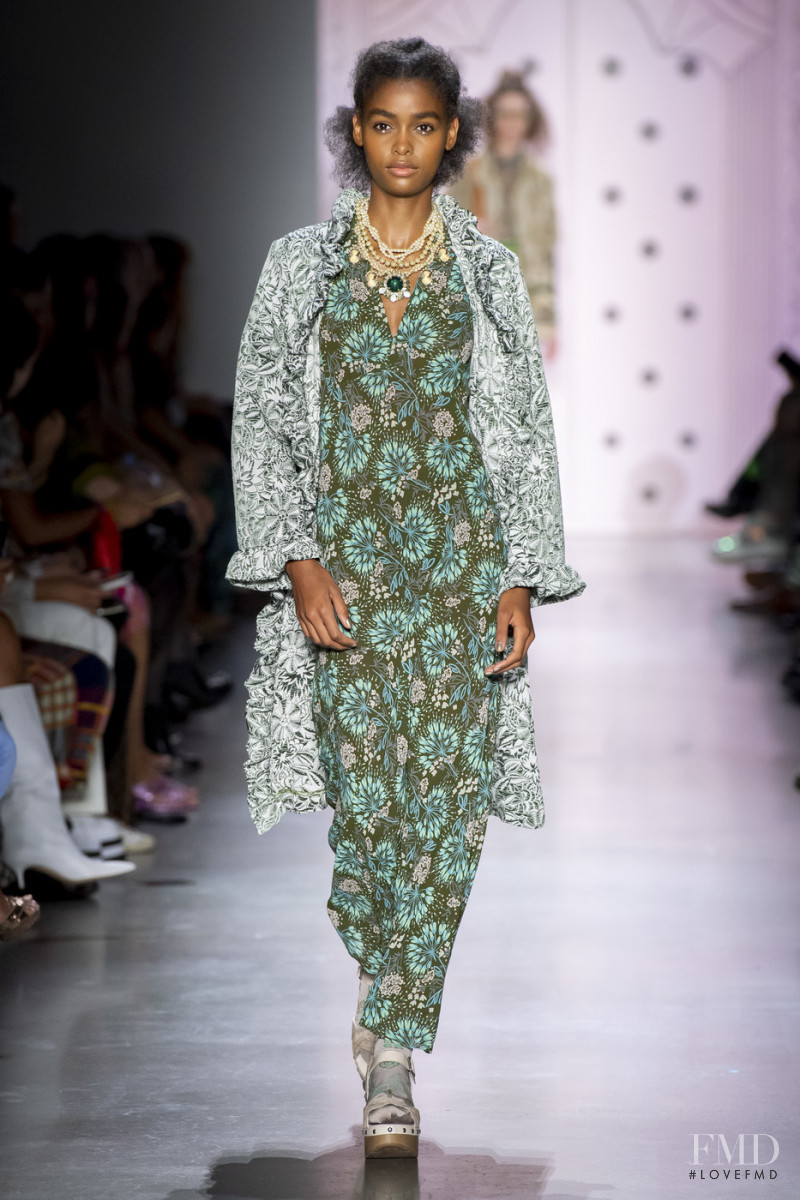 Blesnya Minher featured in  the Anna Sui fashion show for Spring/Summer 2020