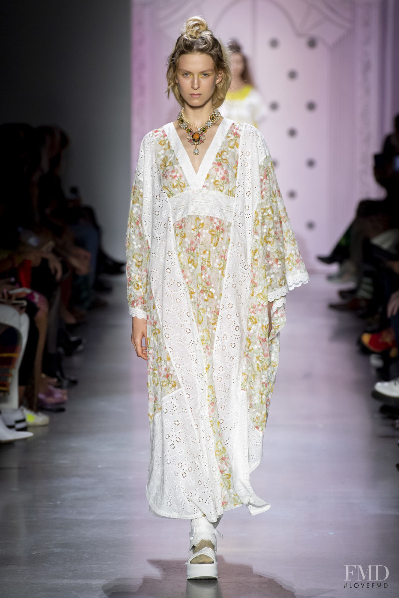 Emily Driver featured in  the Anna Sui fashion show for Spring/Summer 2020