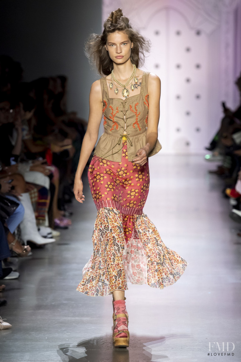 Faretta Radic featured in  the Anna Sui fashion show for Spring/Summer 2020