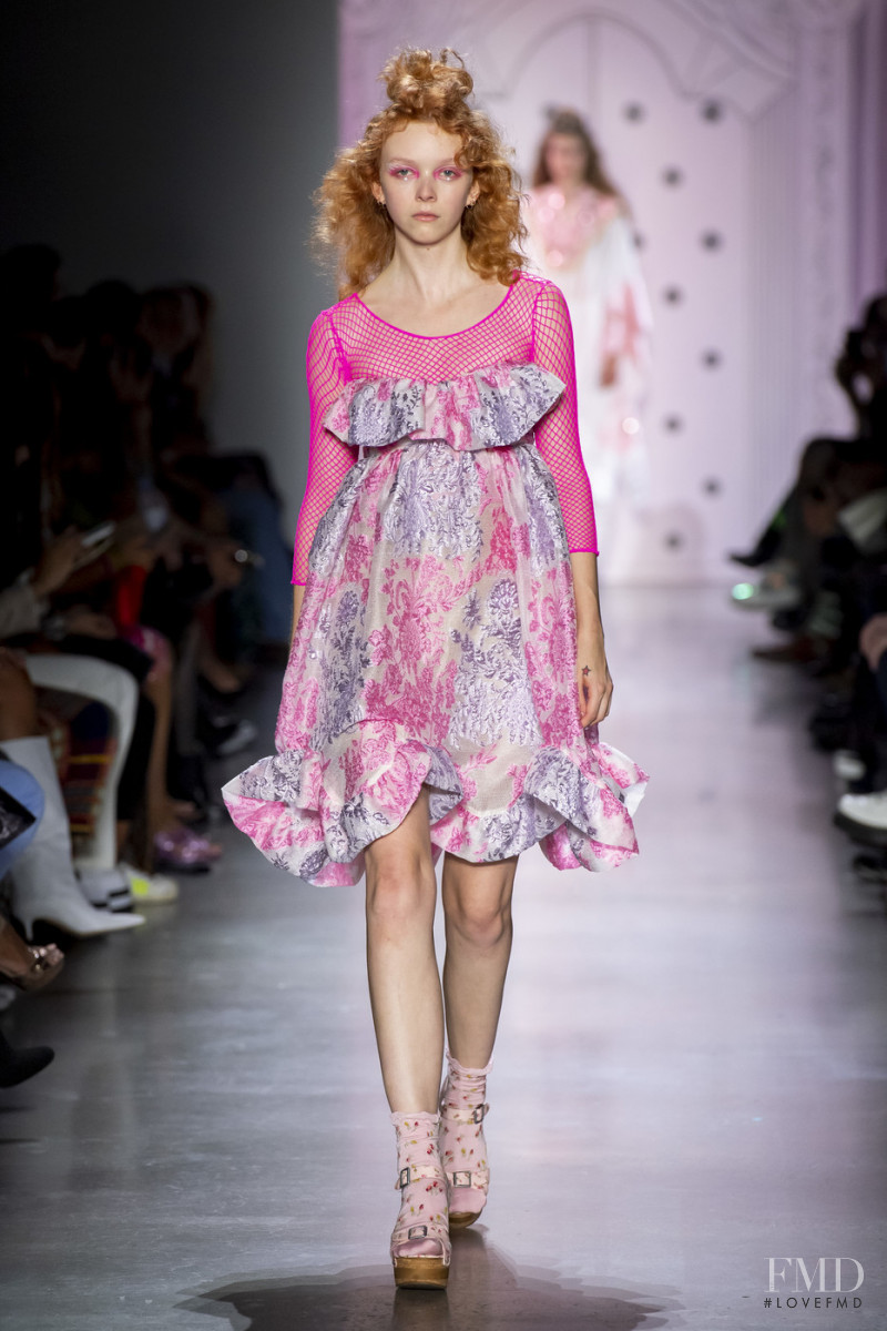 Lily Nova featured in  the Anna Sui fashion show for Spring/Summer 2020