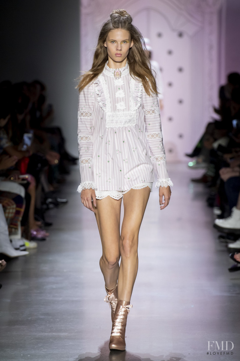 Julia Merkelbach featured in  the Anna Sui fashion show for Spring/Summer 2020