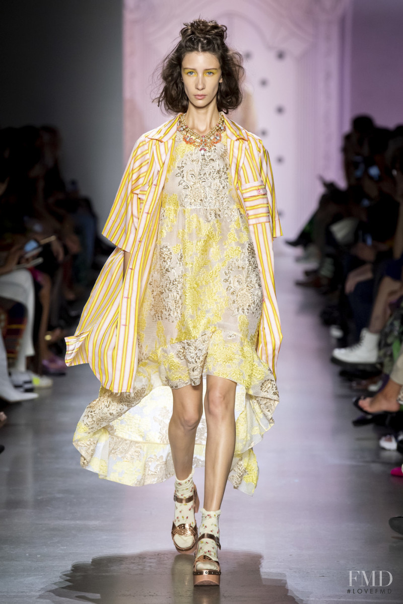 Sasha Knysh featured in  the Anna Sui fashion show for Spring/Summer 2020