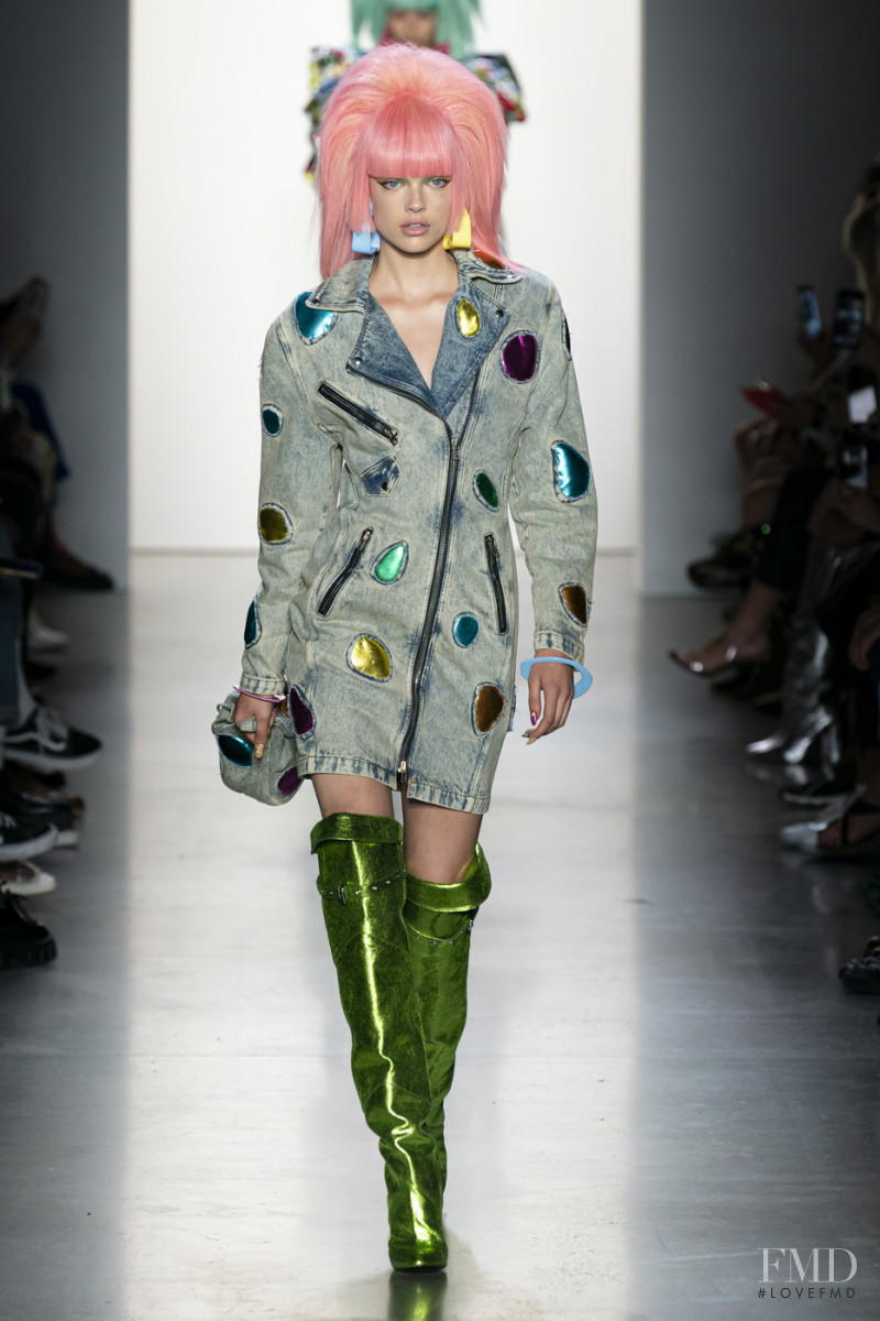 Chane Husselmann featured in  the Jeremy Scott fashion show for Spring/Summer 2020