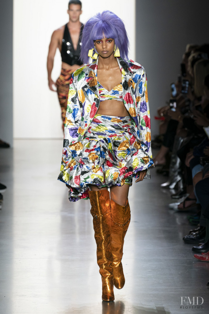 Carmen Amare featured in  the Jeremy Scott fashion show for Spring/Summer 2020