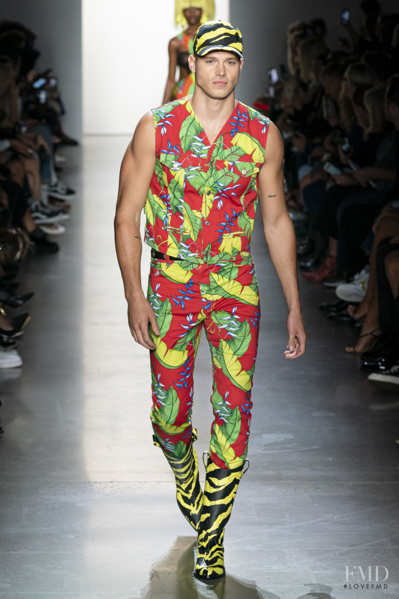 Matthew Noszka featured in  the Jeremy Scott fashion show for Spring/Summer 2020