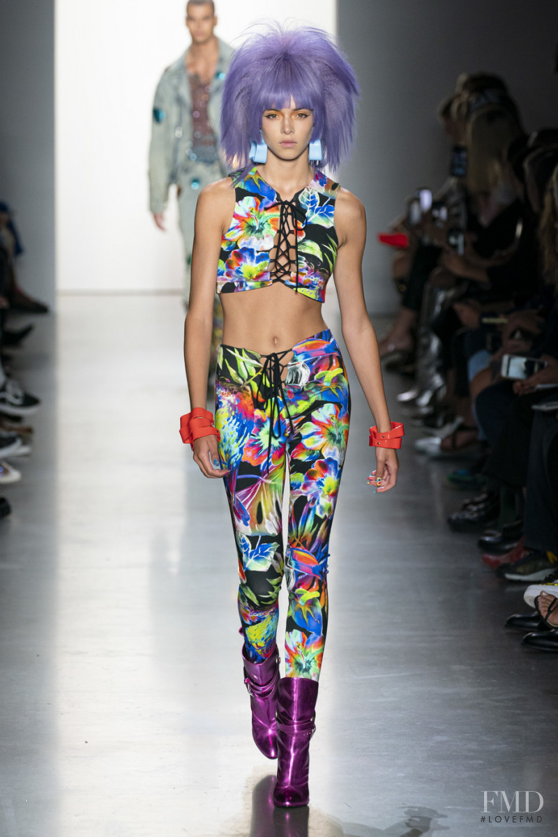 Maria Miguel featured in  the Jeremy Scott fashion show for Spring/Summer 2020