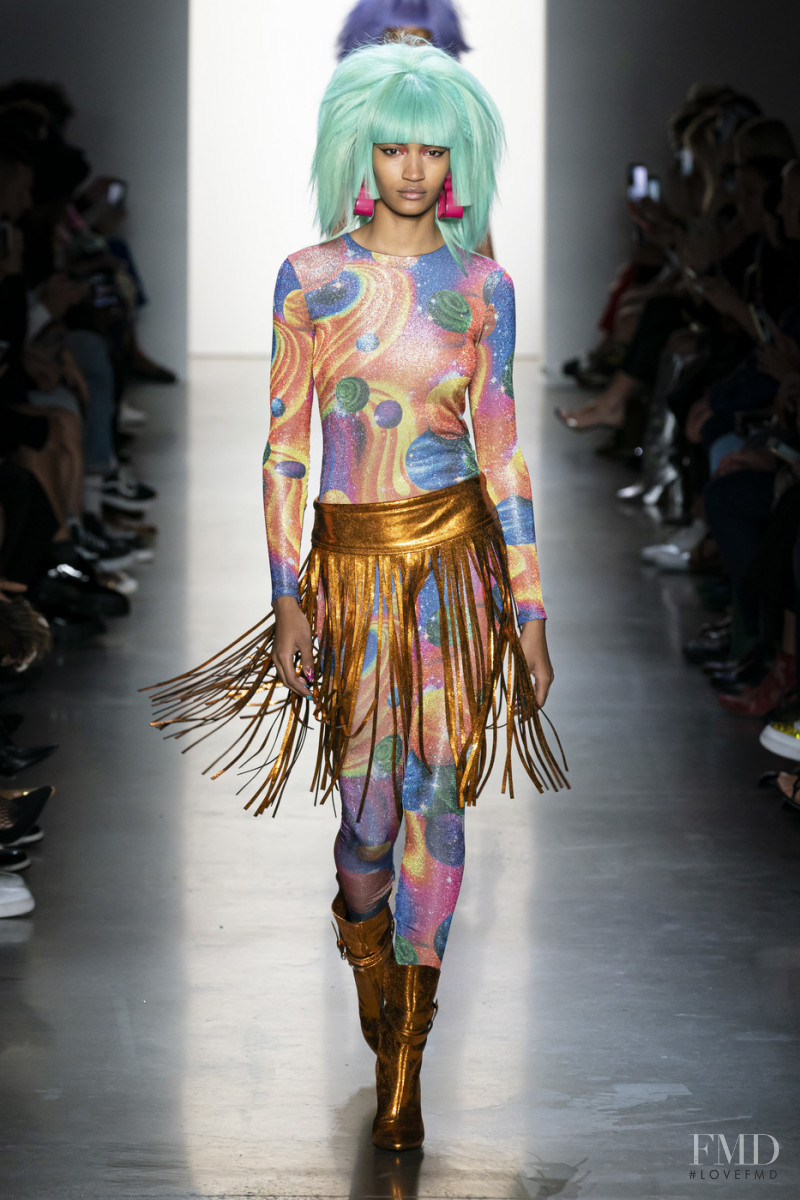 Anyelina Rosa featured in  the Jeremy Scott fashion show for Spring/Summer 2020