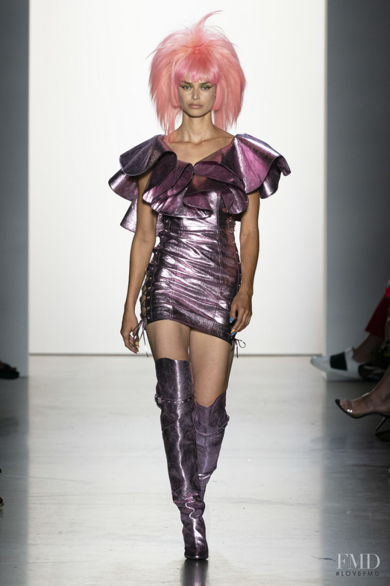 Birgit Kos featured in  the Jeremy Scott fashion show for Spring/Summer 2020