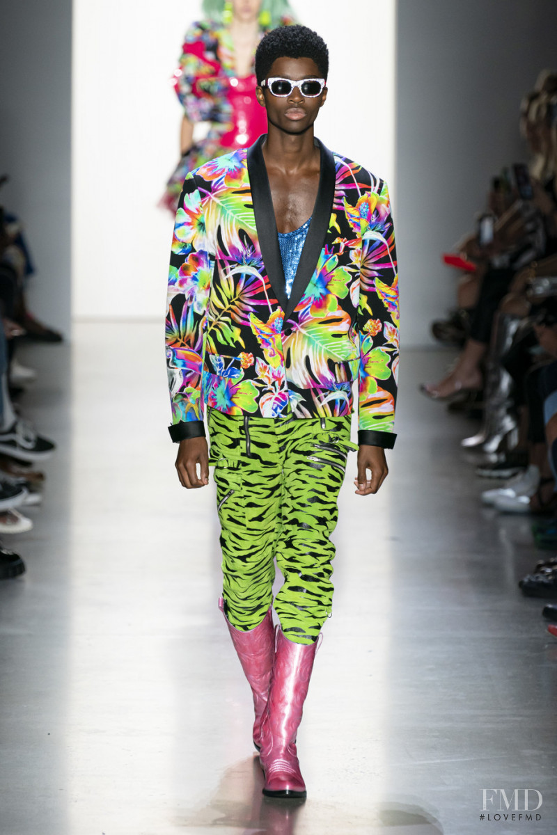 Alton Mason featured in  the Jeremy Scott fashion show for Spring/Summer 2020