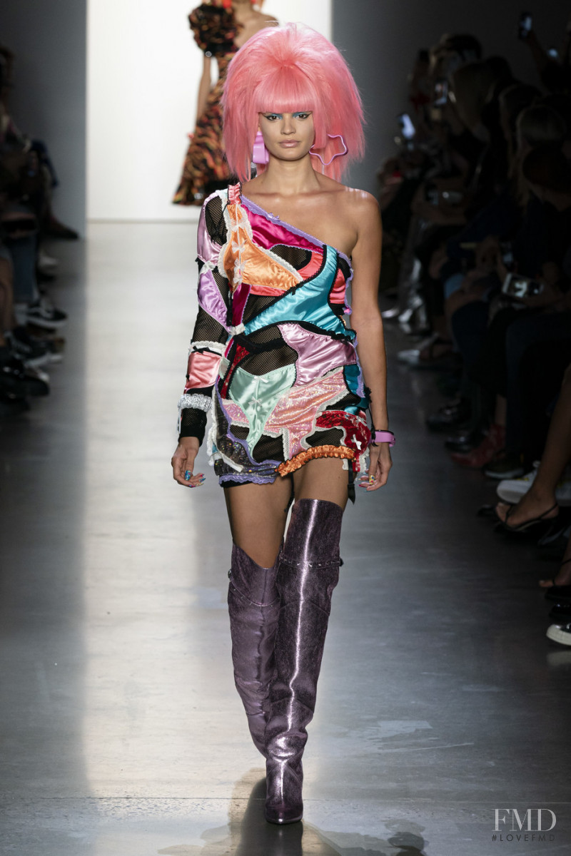 Cayley King featured in  the Jeremy Scott fashion show for Spring/Summer 2020