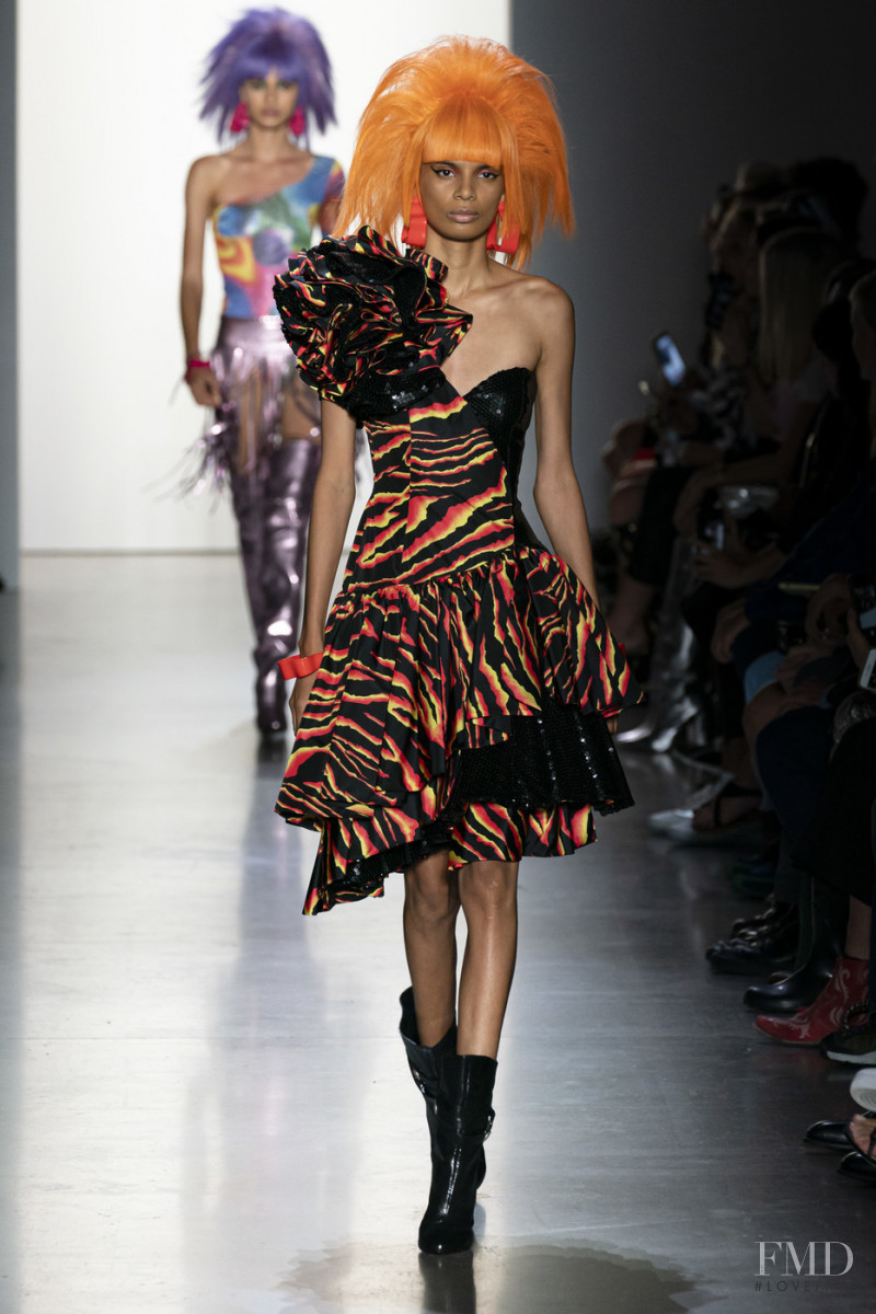 Annibelis Baez featured in  the Jeremy Scott fashion show for Spring/Summer 2020