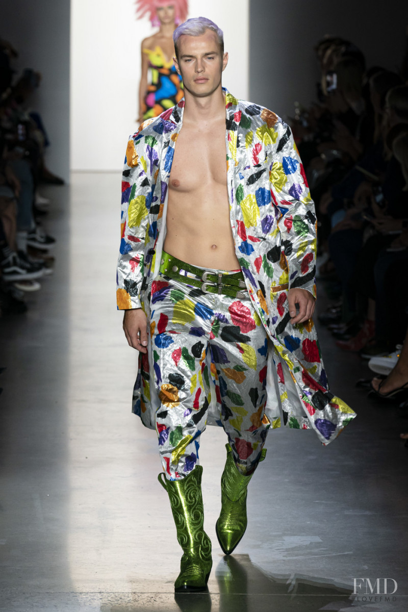 Denek Kania featured in  the Jeremy Scott fashion show for Spring/Summer 2020