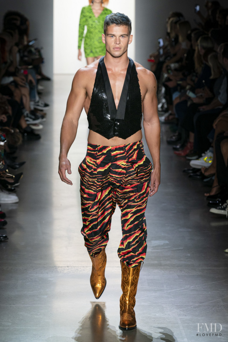 Mitchell Slaggert featured in  the Jeremy Scott fashion show for Spring/Summer 2020