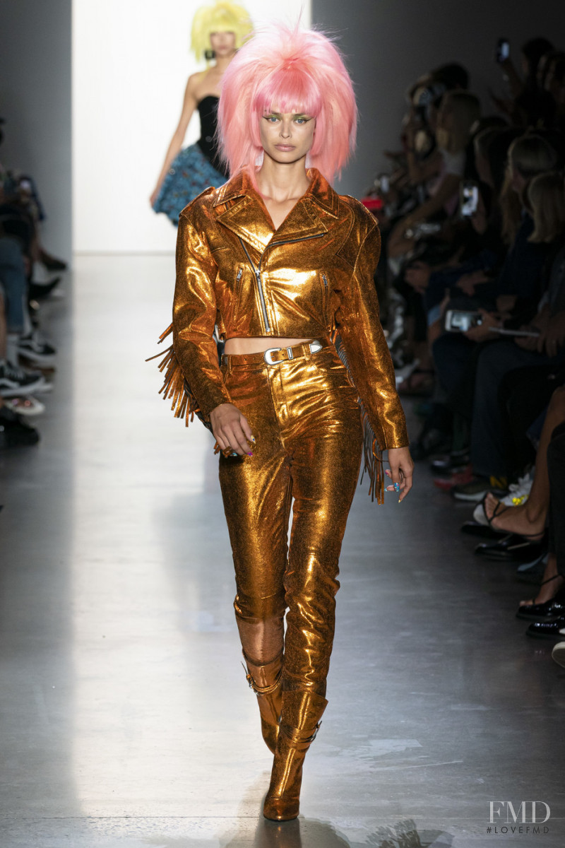 Birgit Kos featured in  the Jeremy Scott fashion show for Spring/Summer 2020