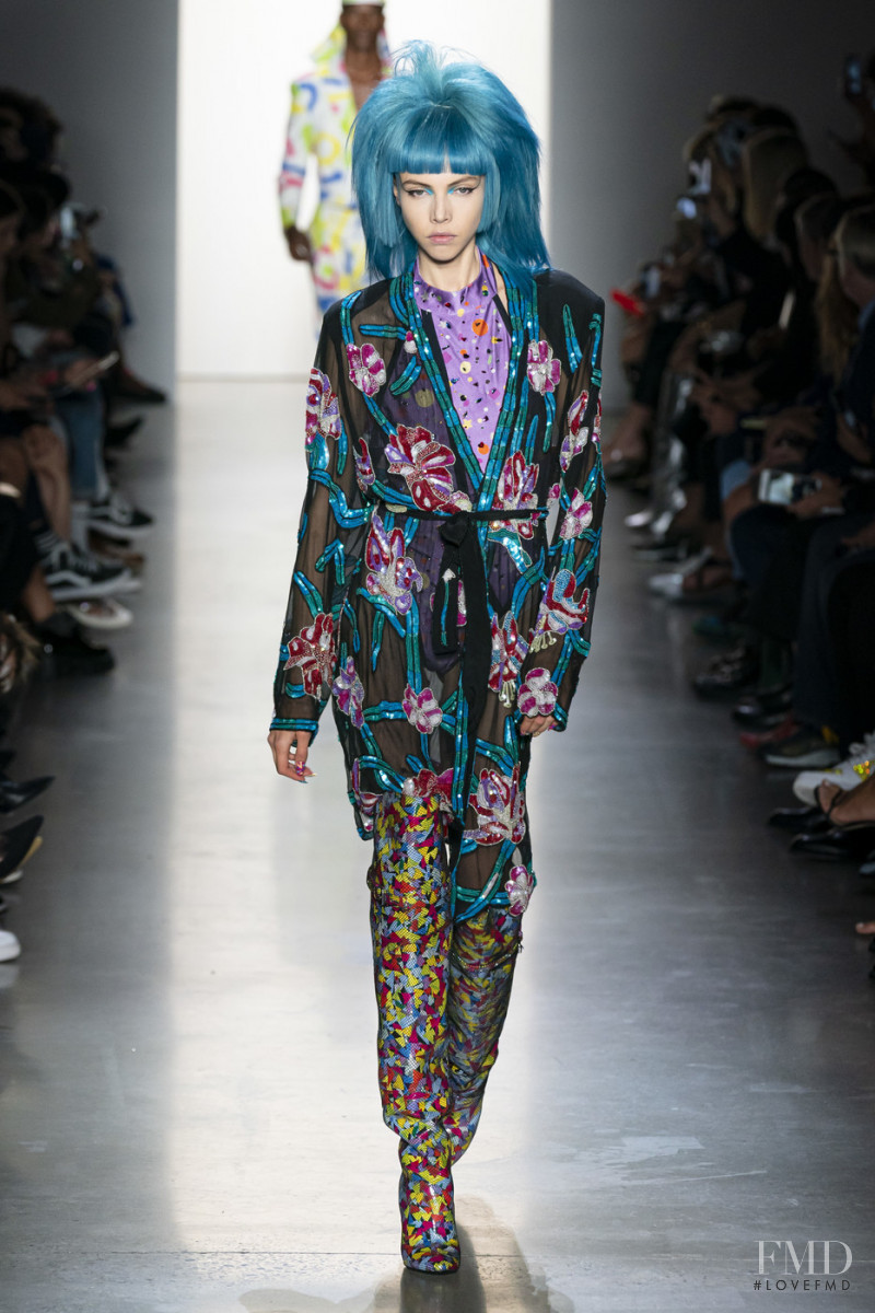 Lea Julian featured in  the Jeremy Scott fashion show for Spring/Summer 2020