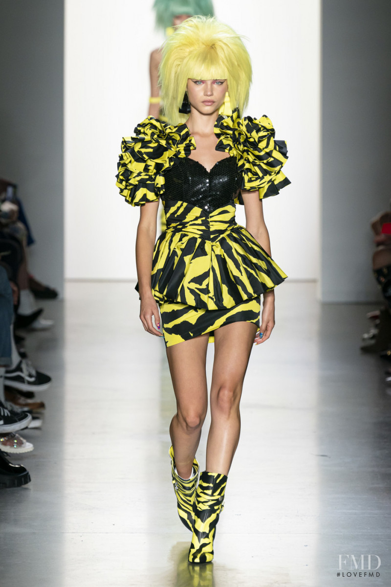 Meghan Roche featured in  the Jeremy Scott fashion show for Spring/Summer 2020