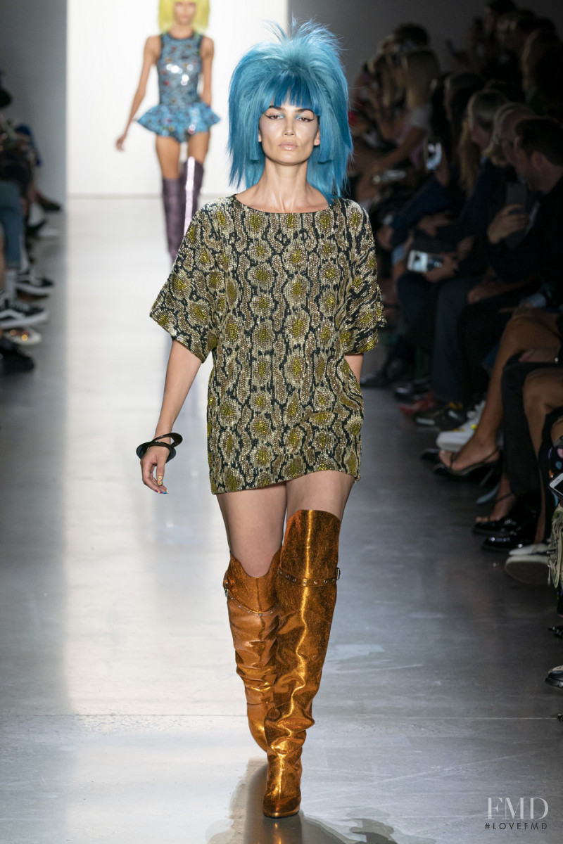 Lily Aldridge featured in  the Jeremy Scott fashion show for Spring/Summer 2020