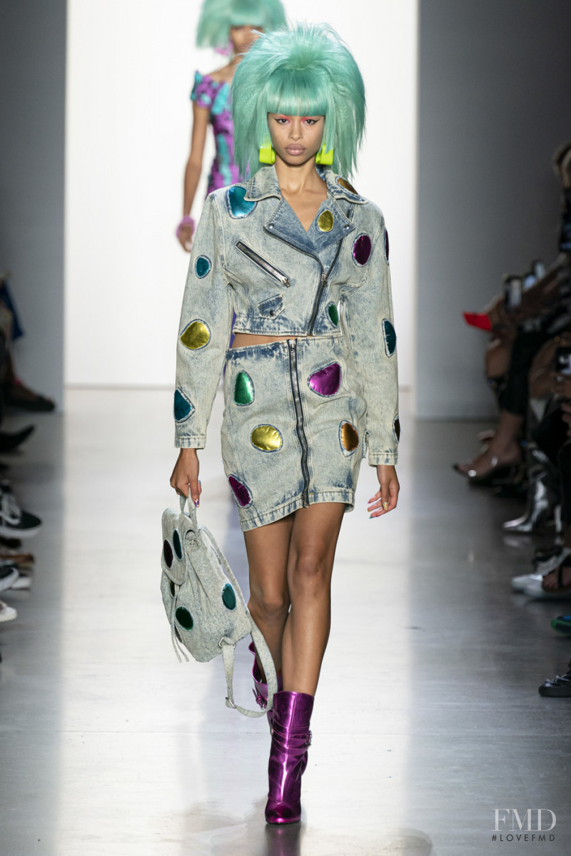 Zoe Thaets featured in  the Jeremy Scott fashion show for Spring/Summer 2020