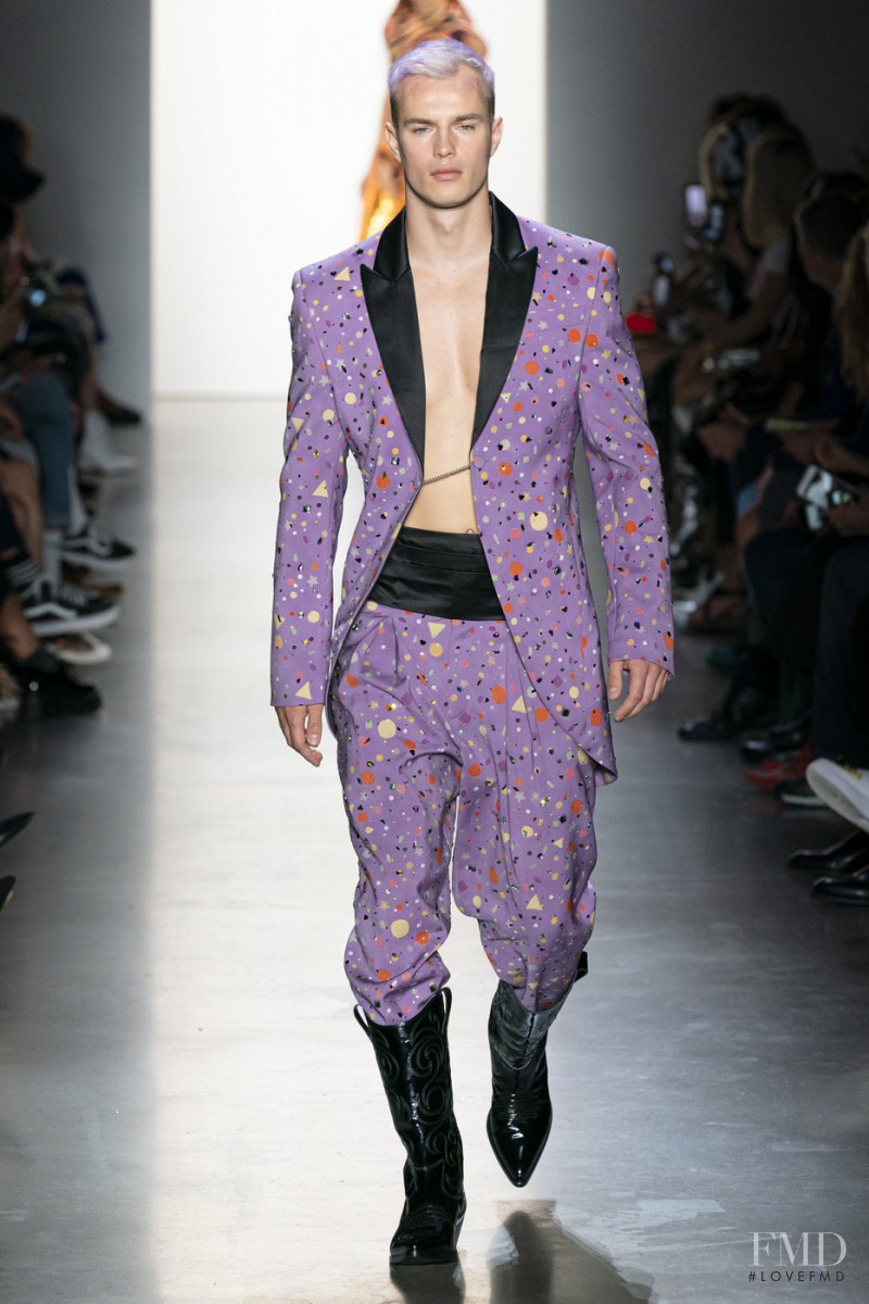 Denek Kania featured in  the Jeremy Scott fashion show for Spring/Summer 2020