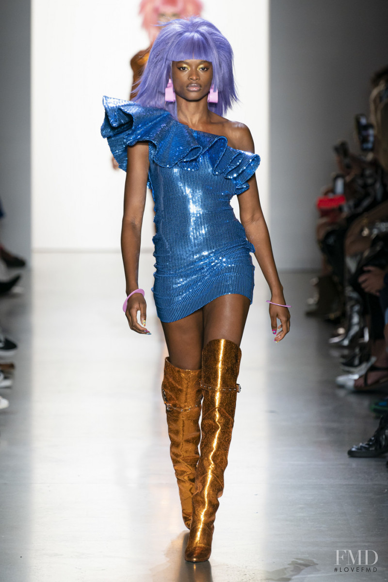 Mayowa Nicholas featured in  the Jeremy Scott fashion show for Spring/Summer 2020