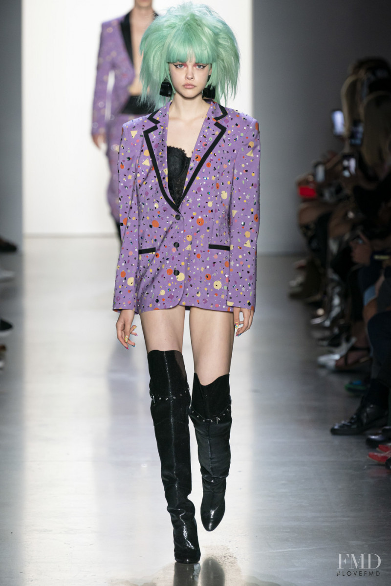 Marija Zezelj featured in  the Jeremy Scott fashion show for Spring/Summer 2020