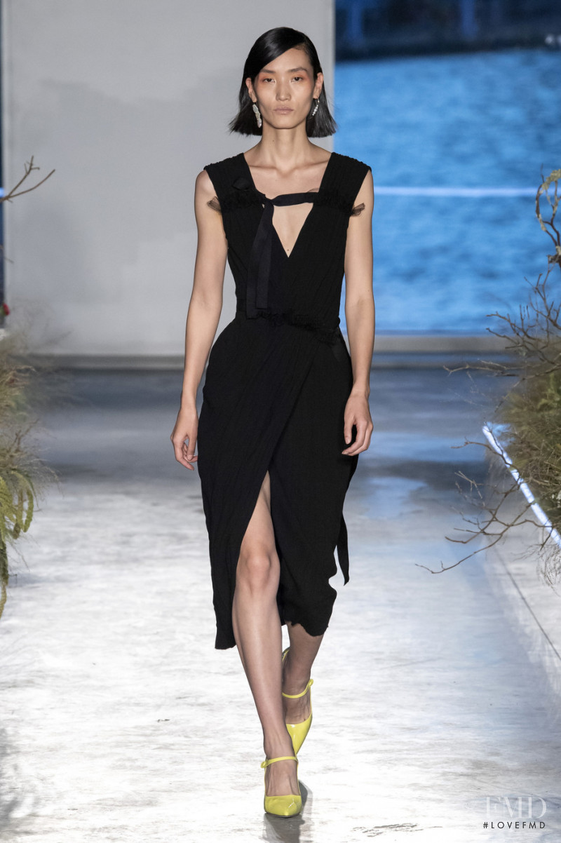 Lina Zhang featured in  the Jason Wu Collection fashion show for Spring/Summer 2020