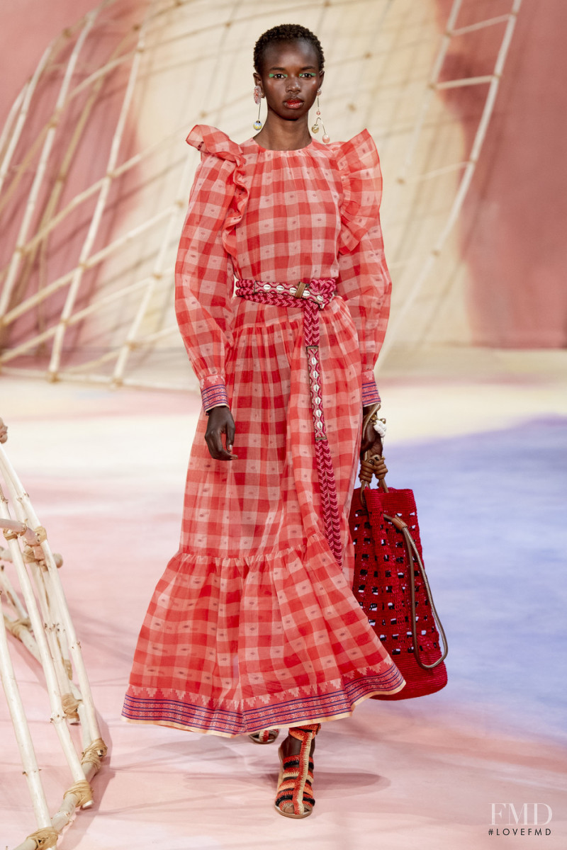 Akiima Ajak featured in  the Ulla Johnson fashion show for Spring/Summer 2020