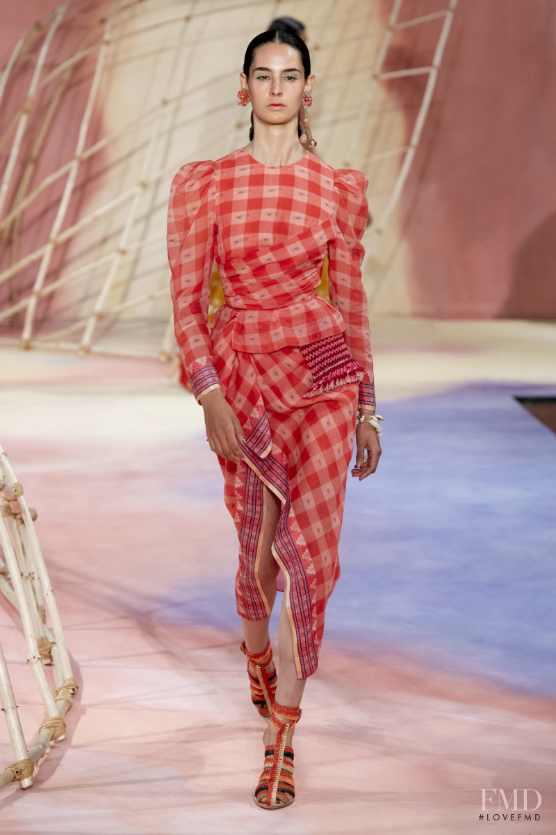 Africa Penalver featured in  the Ulla Johnson fashion show for Spring/Summer 2020