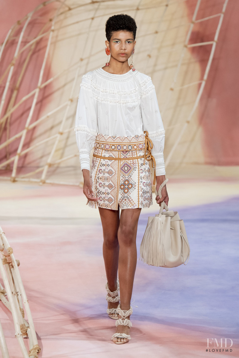 Maria Vitoria featured in  the Ulla Johnson fashion show for Spring/Summer 2020