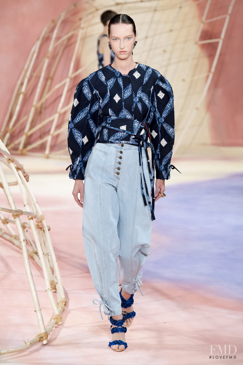 Liza Ostanina featured in  the Ulla Johnson fashion show for Spring/Summer 2020